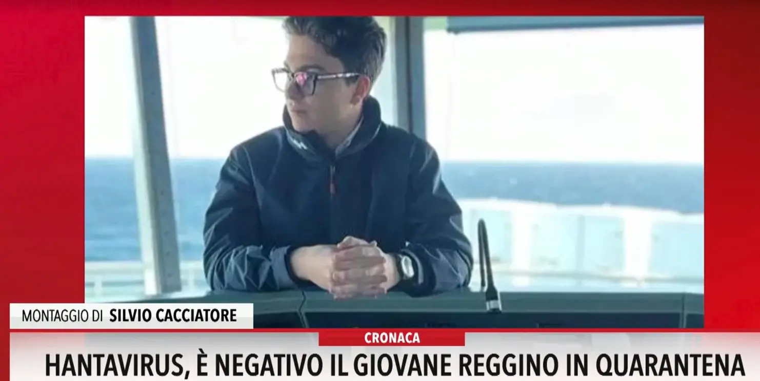 Hantavirus, à negativo il giovane reggino in quarantena
