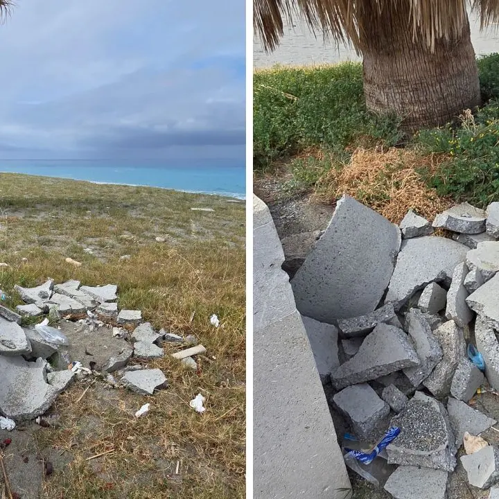 Falconara albanese, la denuncia di una cittadina: «La spiaggia di Torremezzo sommersa dai rifiuti»\n