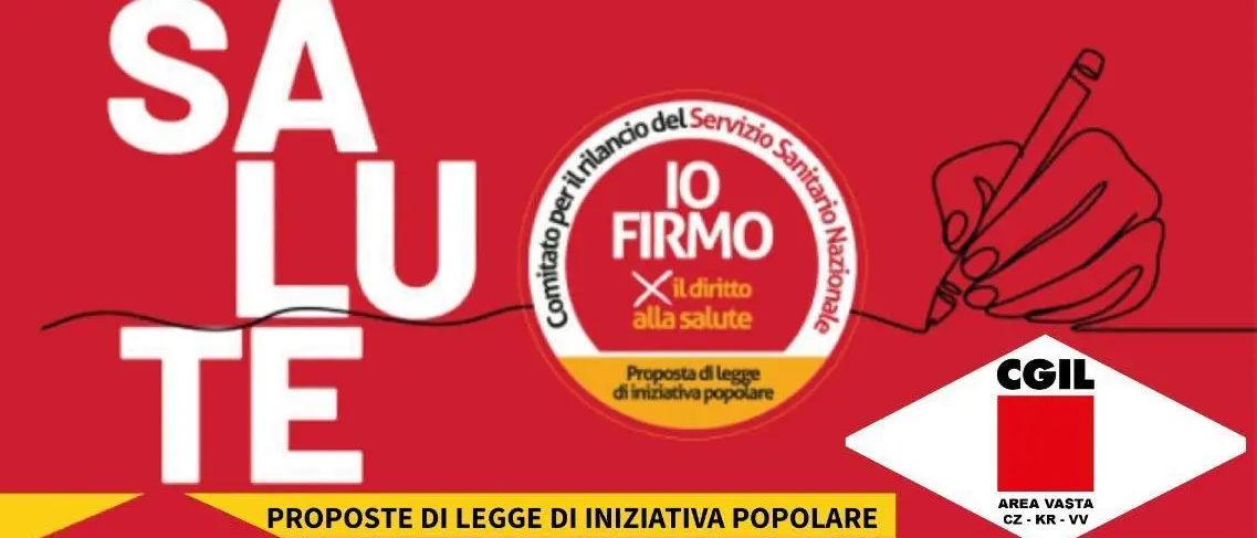 Anche a Catanzaro mobilitazione della Cgil a sostegno delle proposte di legge sul diritto alla salute e al lavoro\n