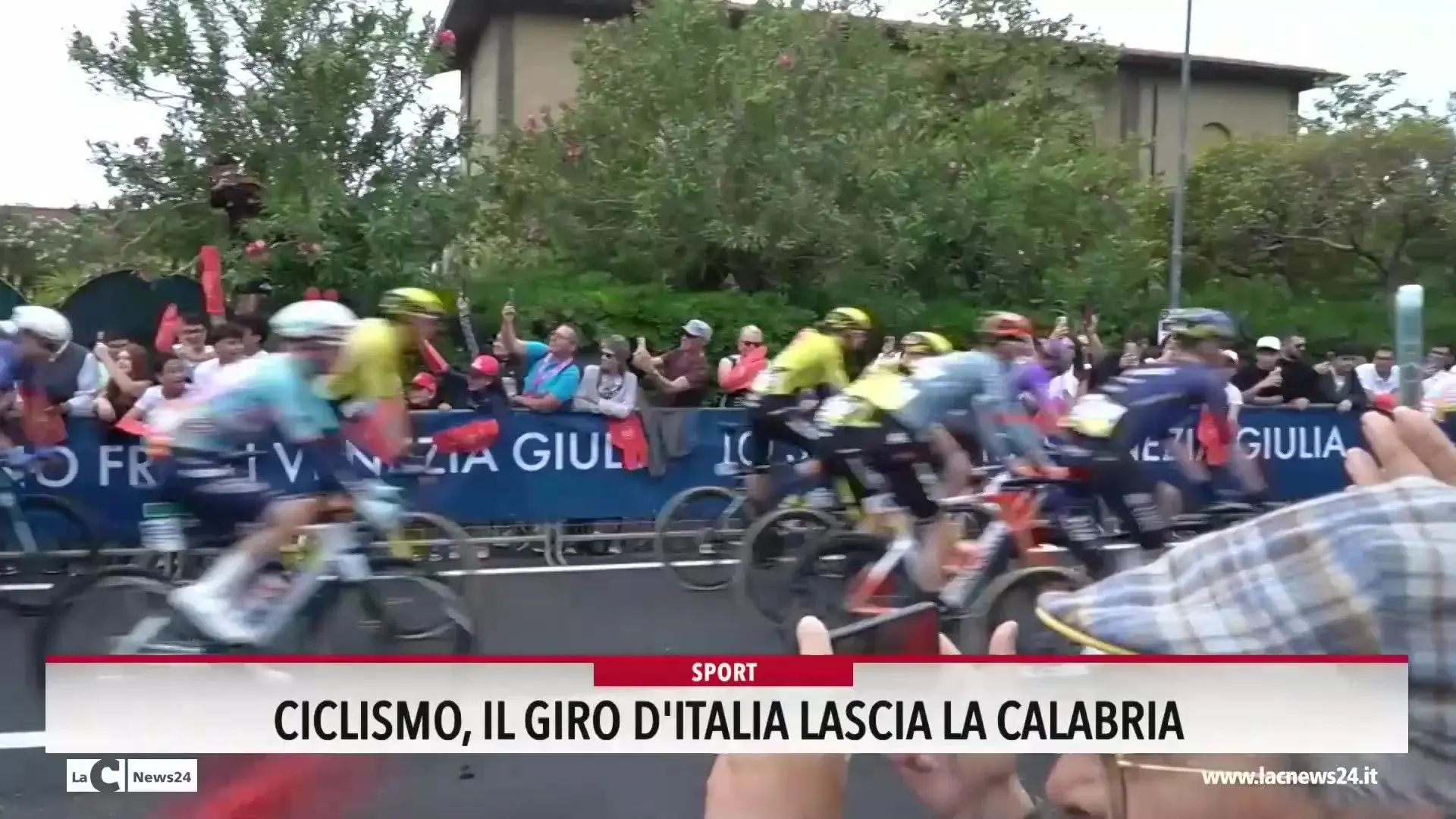 Ciclismo, il Giro d'Italia lascia la Calabria