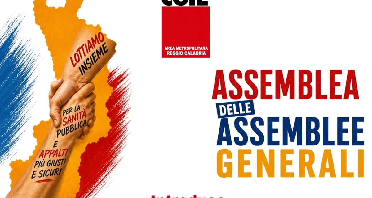 Al via la raccolta firme della Cgil su Sanità pubblica e appalti, venerdì a Reggio il segretario Gesmundo\n\n\n