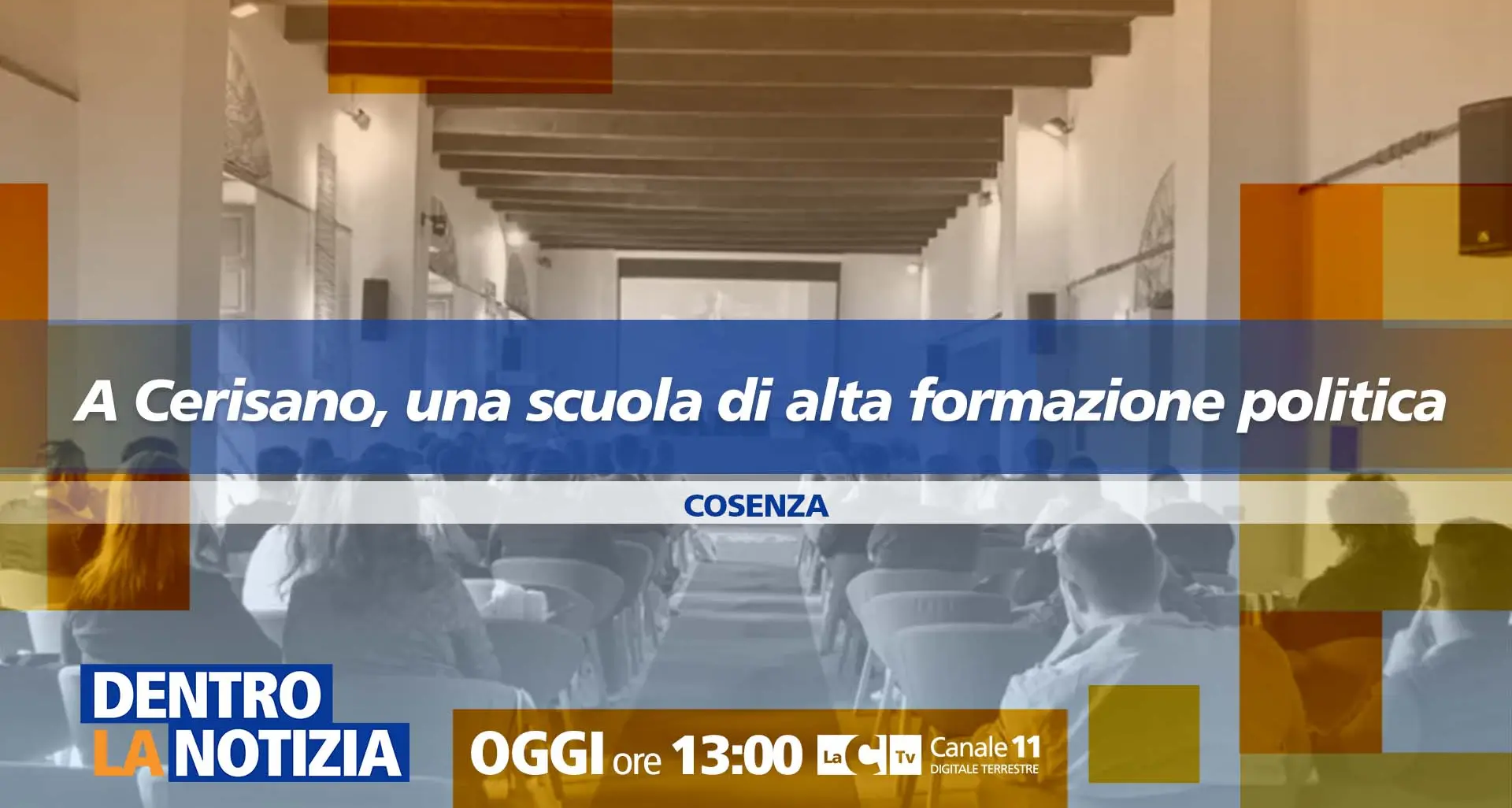 A Cerisano una scuola di alta formazione politica, il dibattito sui giovani approda a Dentro la Notizia\n