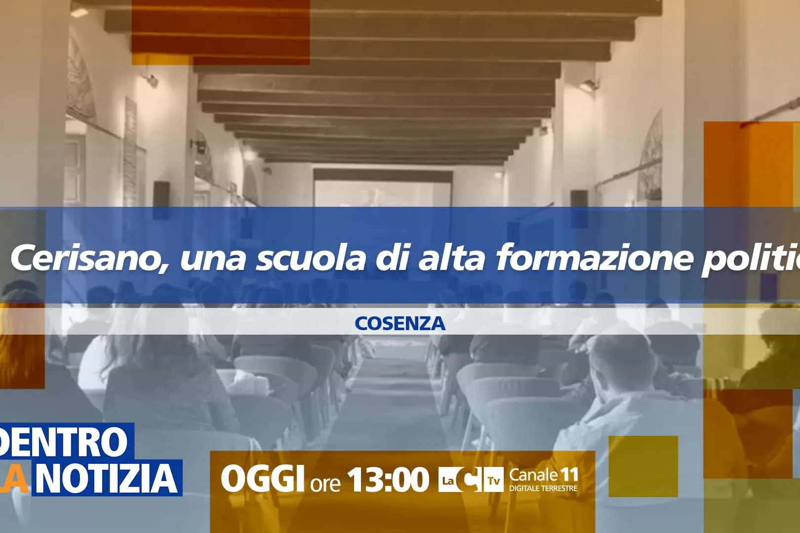 A Cerisano una scuola di alta formazione politica, il dibattito sui giovani approda a Dentro la Notizia\n