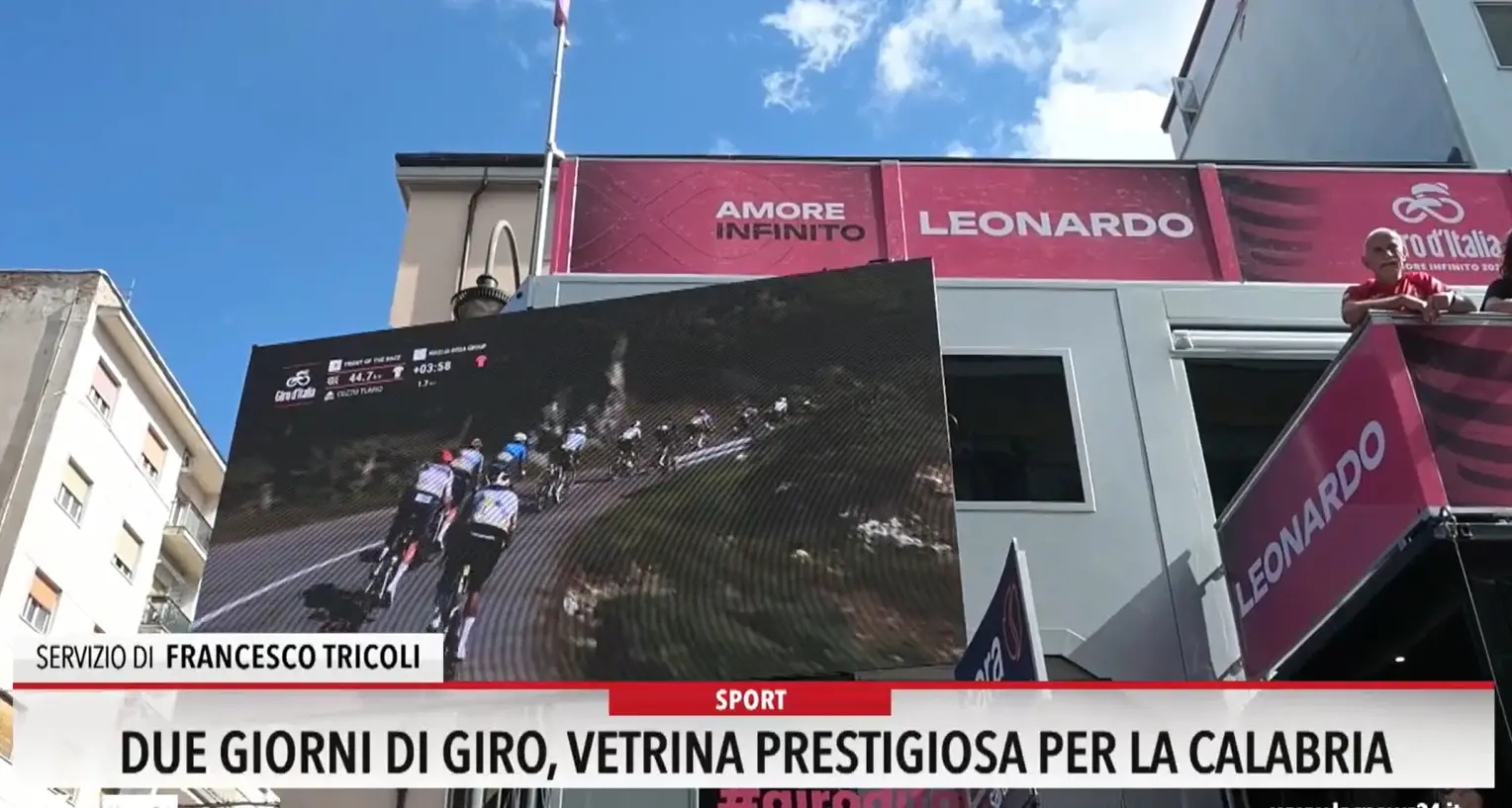 Due giorni di Giro d'Italia, vetrina prestigiosa per la Calabria