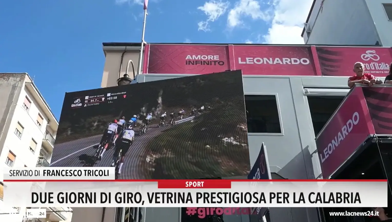 Due giorni di Giro d'Italia, vetrina prestigiosa per la Calabria
