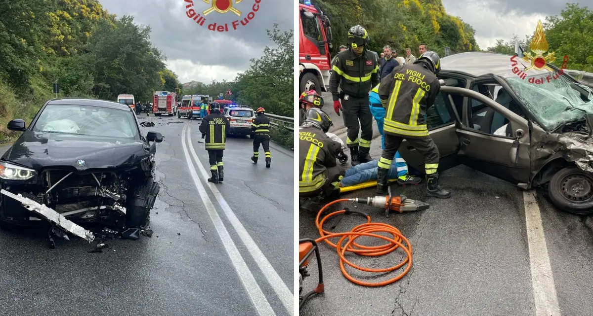 Terribile incidente sulla\n\nSS 107 tra Zumpano e Rovito: due feriti estratti dalle lamiere\n