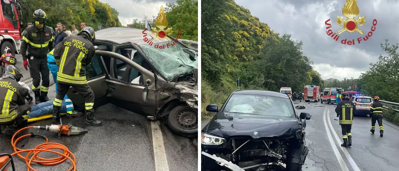 Scontro tra auto sulla statale 107: due feriti trasferiti in ospedale a Cosenza\n