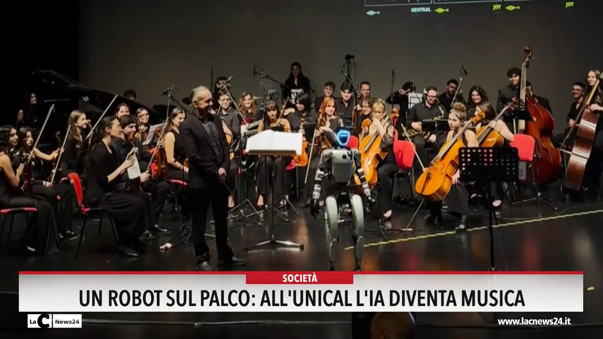 Un robot sul palco, all'Unical l'IA diventa musica