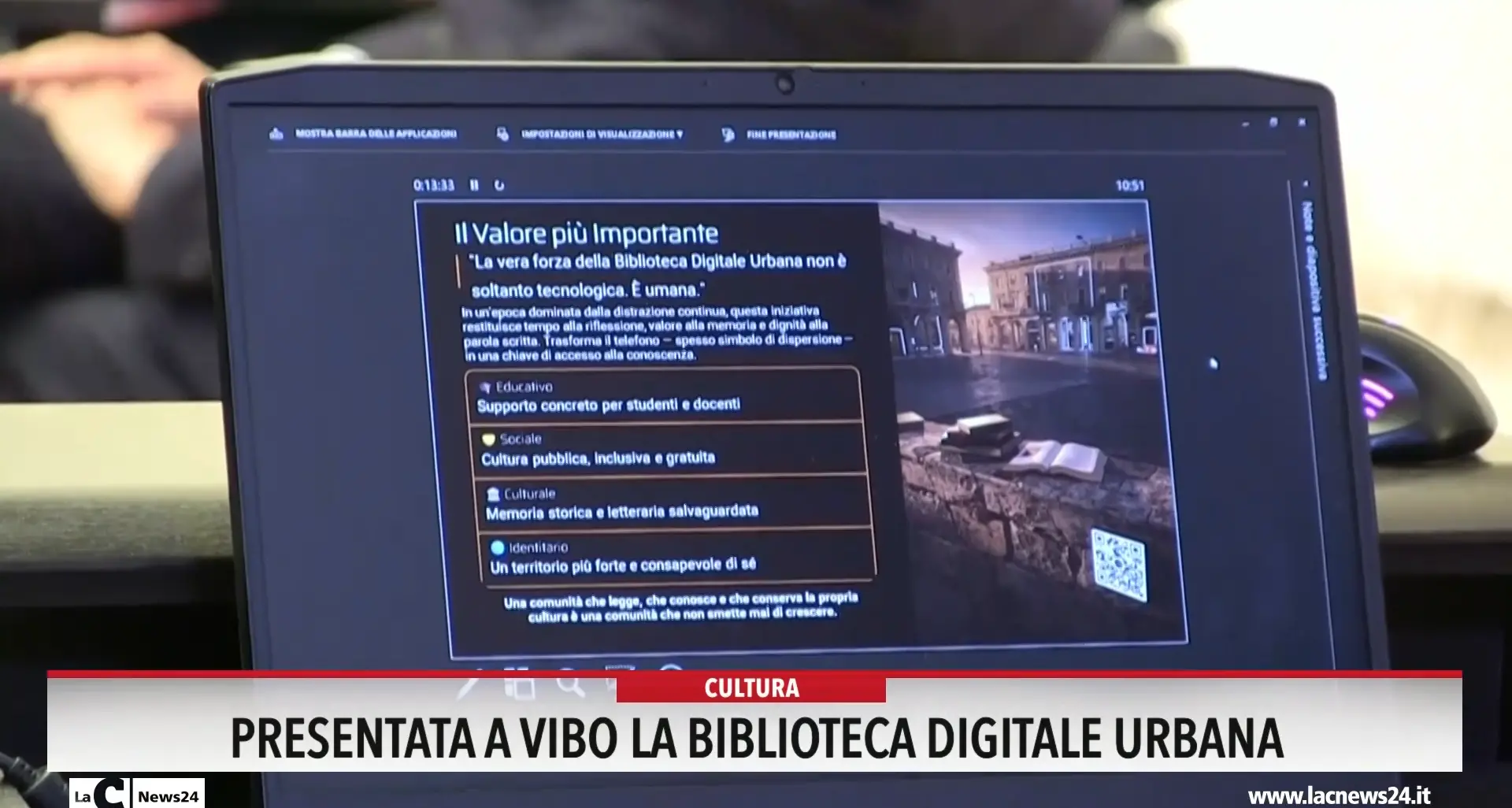 Presentata a Vibo la Biblioteca digitale urbana