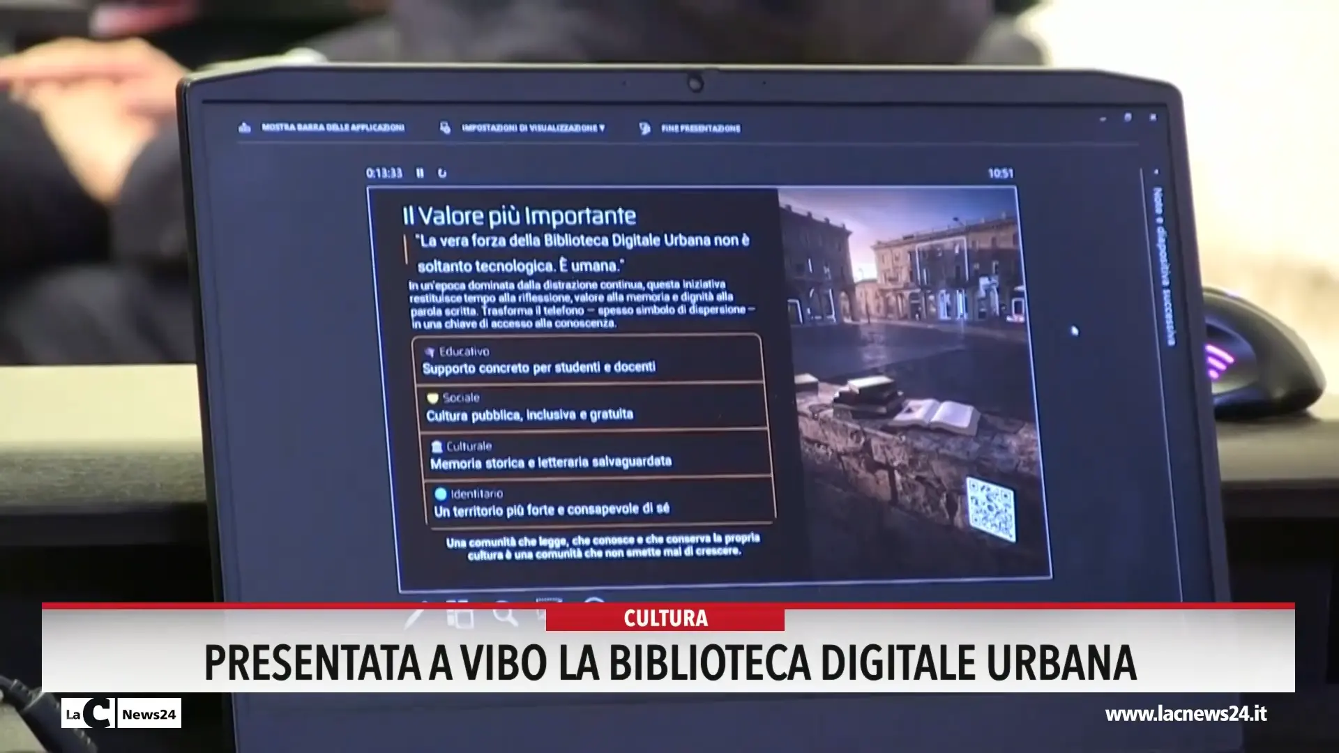 Presentata a Vibo la Biblioteca digitale urbana