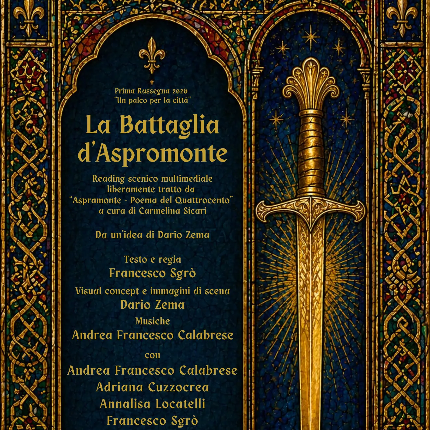 “La Battaglia d’Aspromonte” al Metropolitano DLF: il poema epico diventa spettacolo multimediale\n