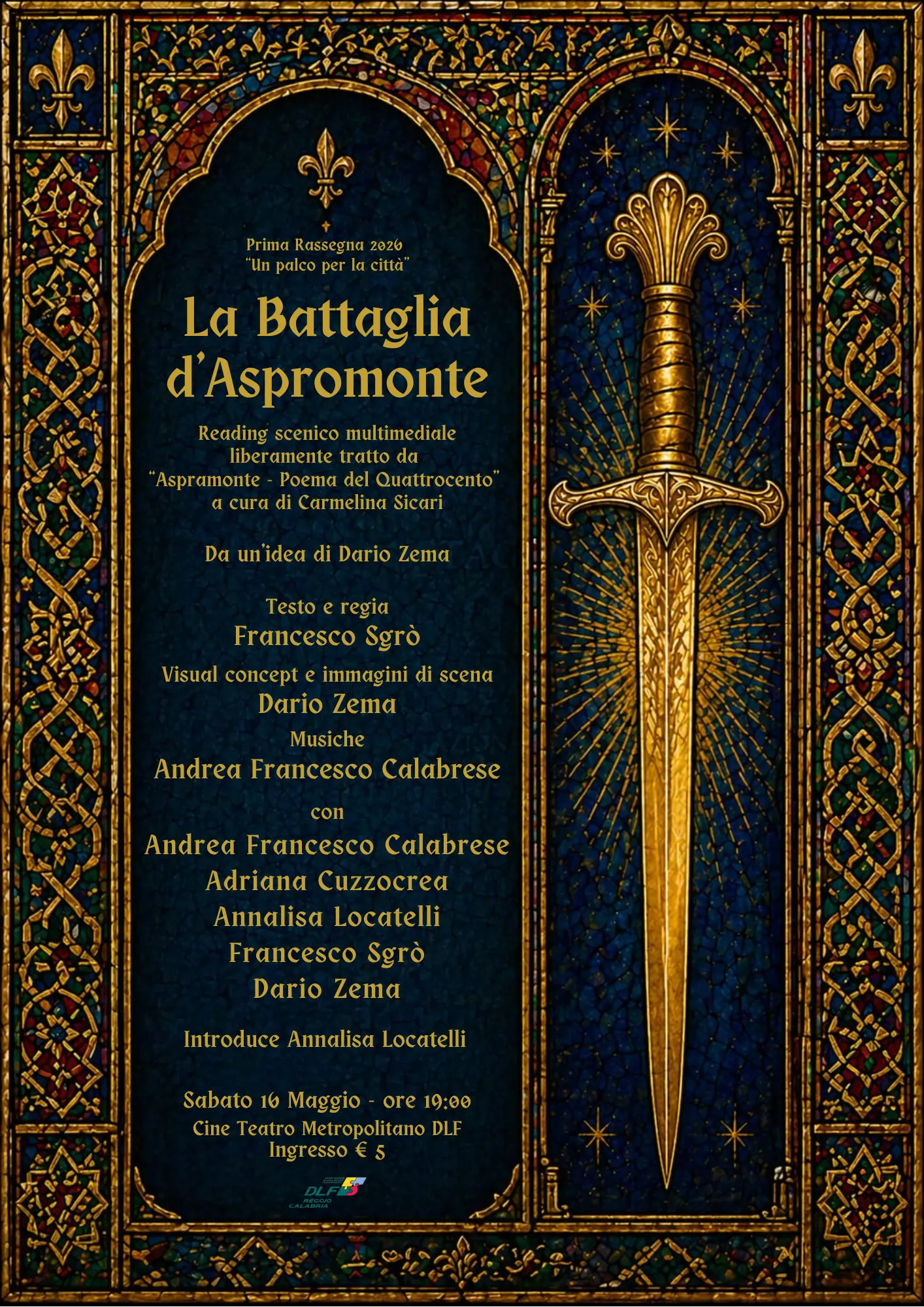 “La Battaglia d’Aspromonte” al Metropolitano DLF: il poema epico diventa spettacolo multimediale\n