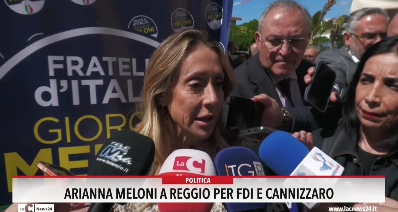 Arianna Meloni a Reggio per Fdi e Cannizzaro