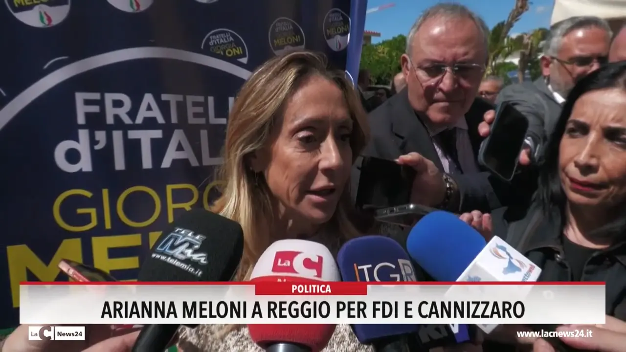 Arianna Meloni a Reggio per Fdi e Cannizzaro