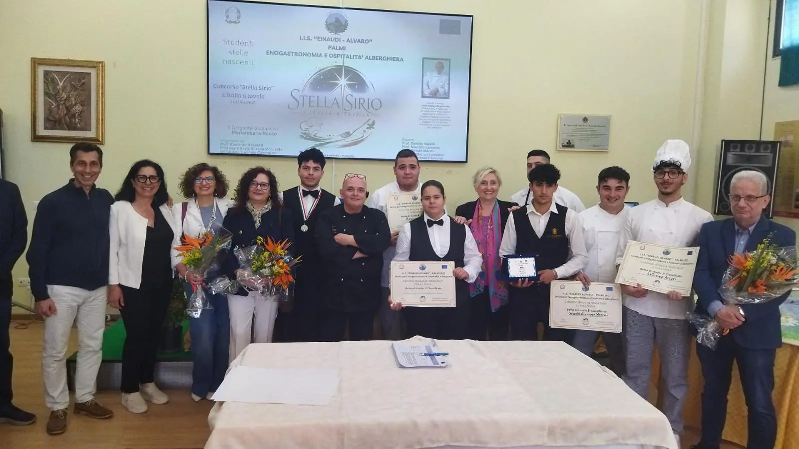 Palmi, all’“Einaudi-Alvaro” va in scena il gusto: ecco gli studenti vincitori del concorso “Stella Sirio-L'Italia a tavola”\n