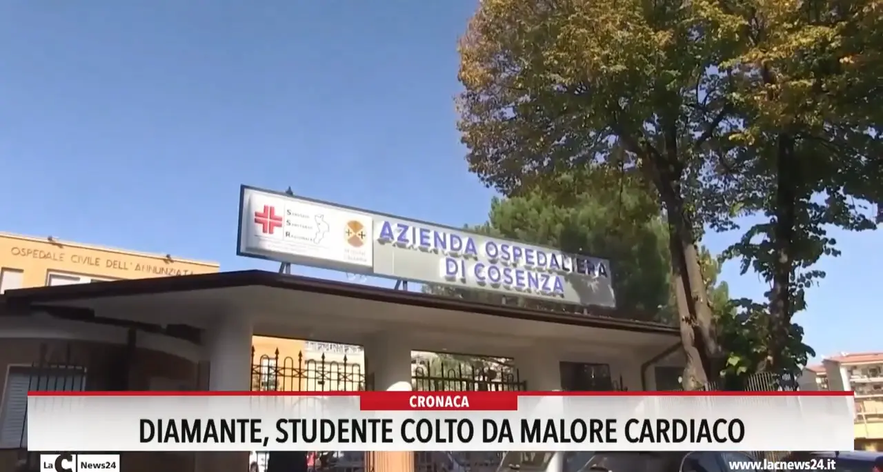 Diamante, studente colto da malore cardiaco