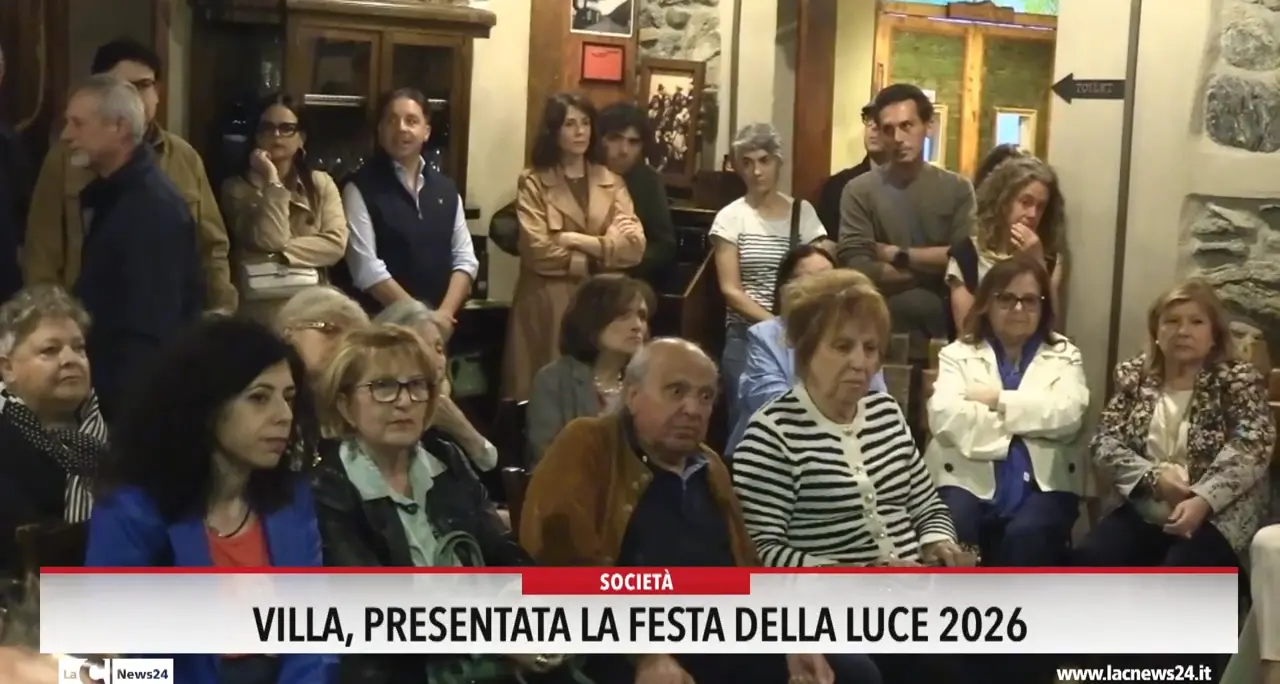 Villa, presentata la Festa della luce 2026