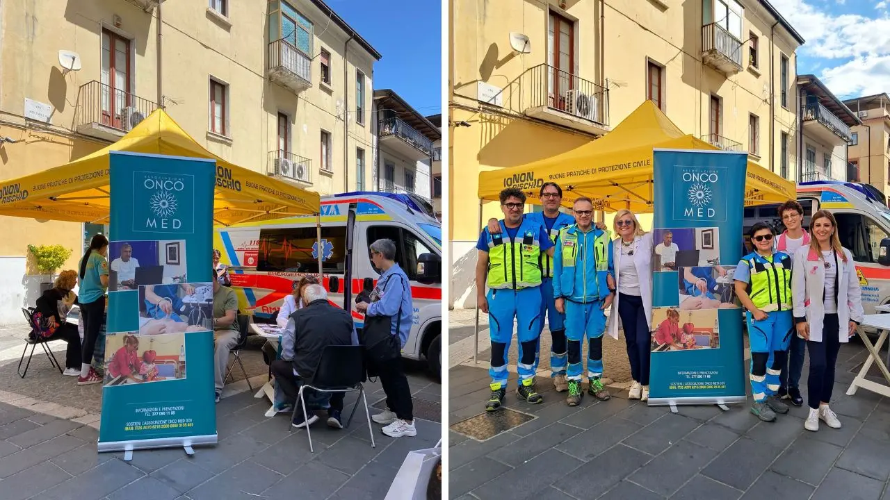 Cosenza, Oncomed porta la prevenzione in piazza\n