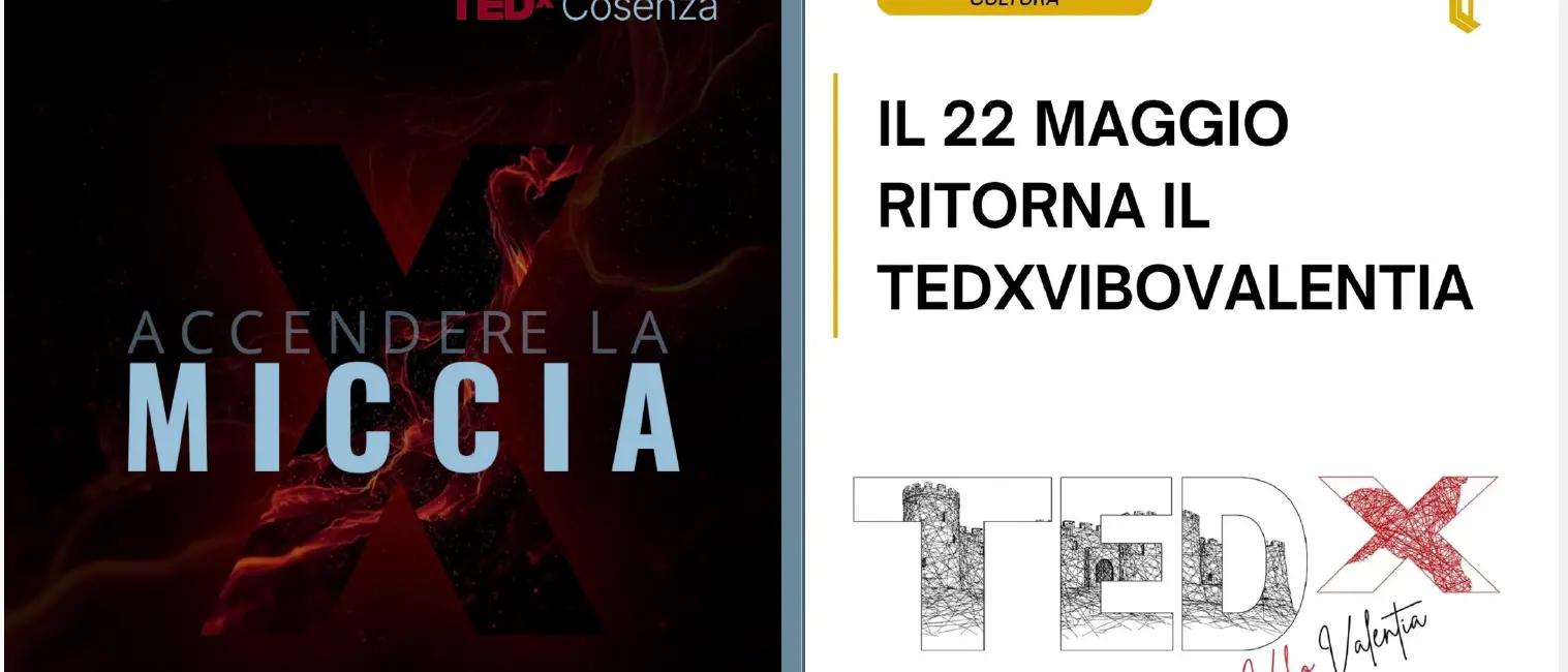 TEDx, la Calabria accende le idee: Cosenza e Vibo Valentia protagoniste il 22 maggio\n