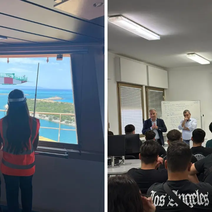 Tra gru e container: gli studenti del Nautico Severi dentro il cuore operativo del\u00A0porto di Gioia Tauro\u00A0\n