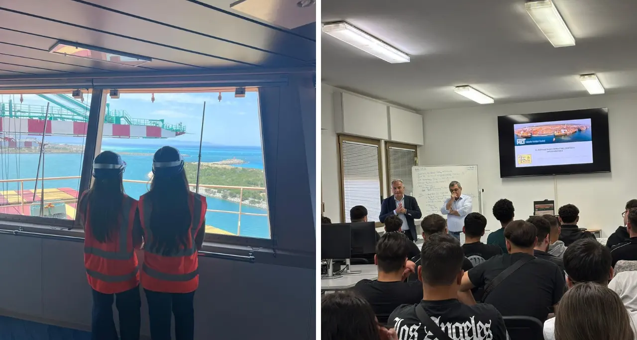 Tra gru e container: gli studenti del Nautico Severi dentro il cuore operativo del\u00A0porto di Gioia Tauro\u00A0\n