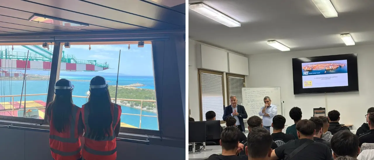 Tra gru e container: gli studenti del Nautico Severi dentro il cuore operativo del\u00A0porto di Gioia Tauro\u00A0\n