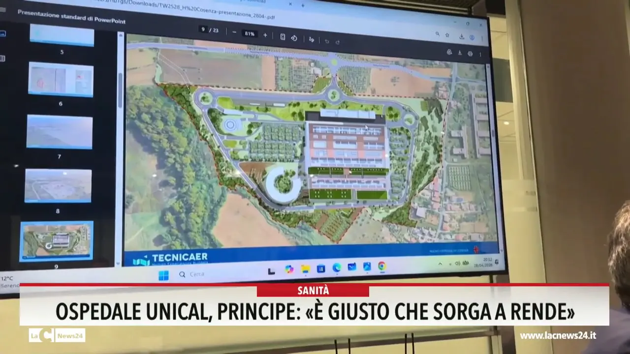 Ospedale Unical, Principe: «È giusto che sorga qui»