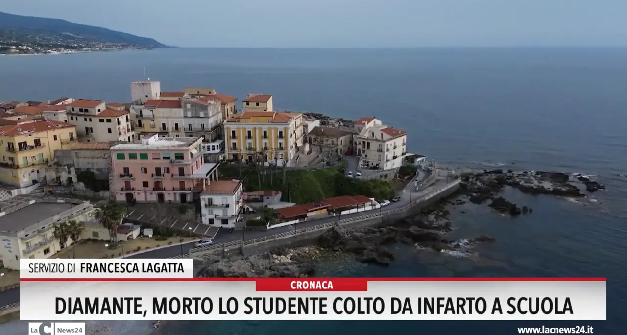 Diamante, morto lo studente colto da infarto a scuola