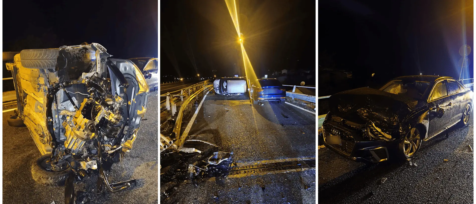 Incidente nella notte sulla Jonio-Tirreno: due feriti allo svincolo di Gioiosa Jonica\n
