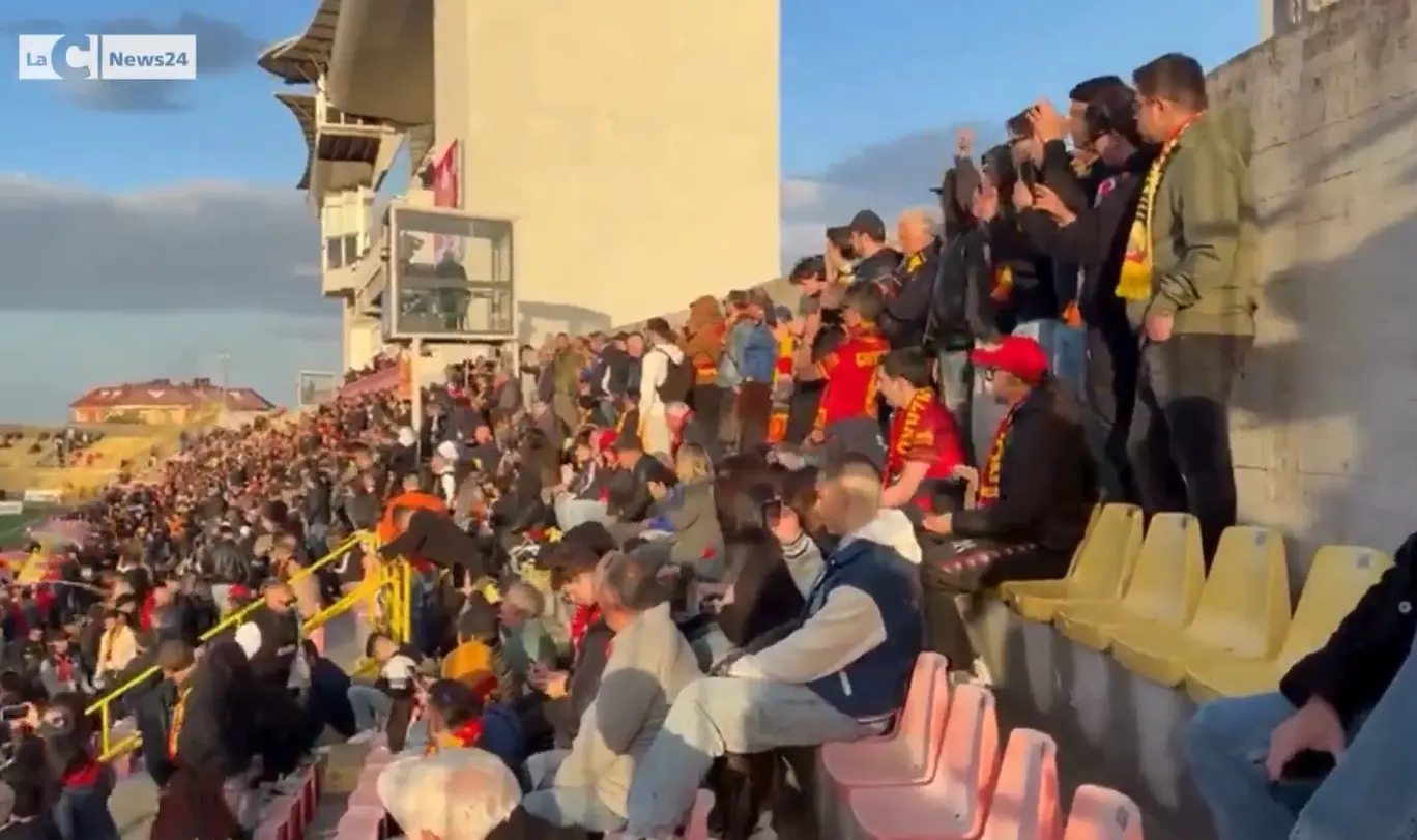 Catanzaro, l'emozione al Ceravolo