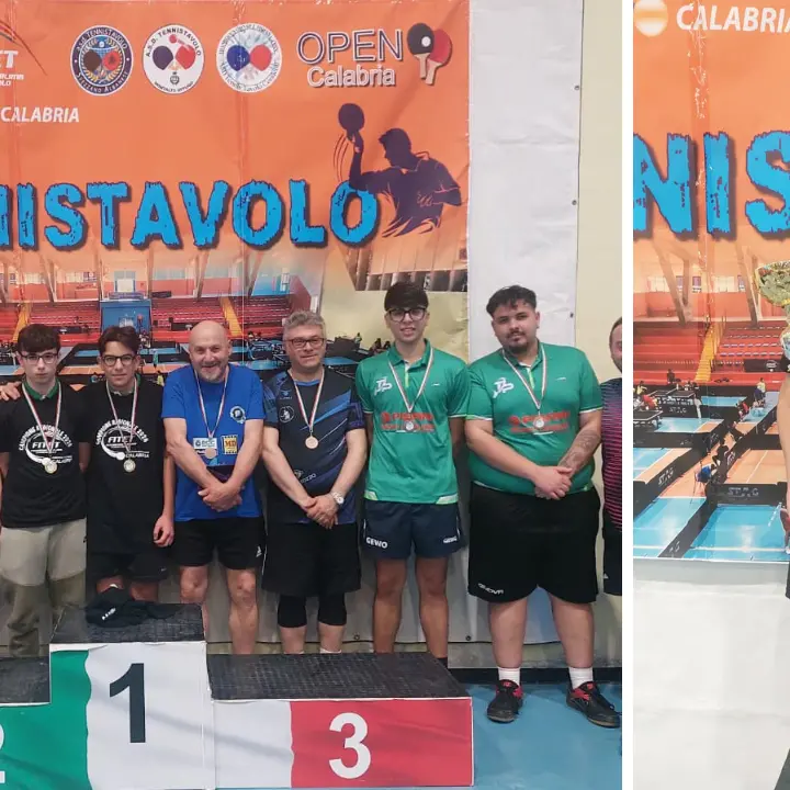 Tennistavolo\u00A0Piscopio protagonista a Spezzano Albanese: Scuticchio conquista singolare e doppio nelle finali regionali\n