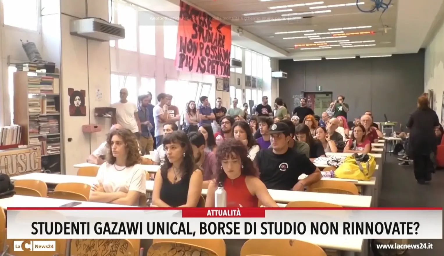 Studenti Gazawi Unical, borse di studio non rinnovate
