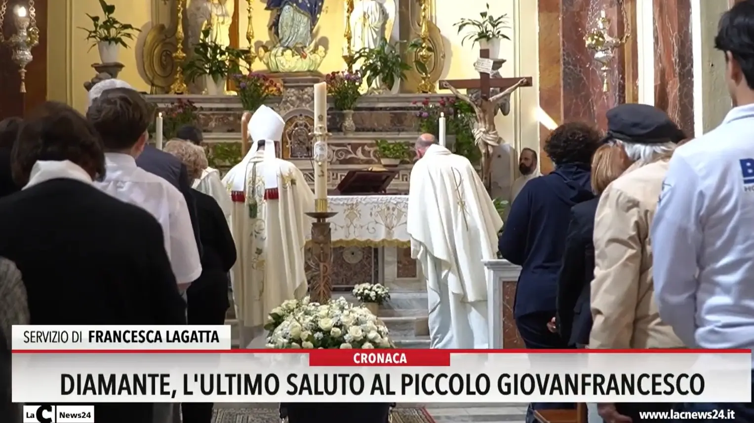 Diamante, l'ultimo saluto al piccolo Giovanfrancesco