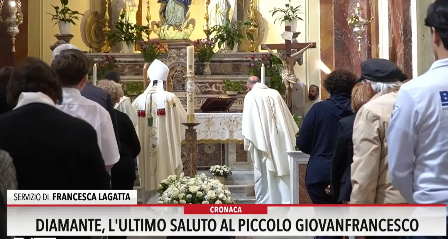 Diamante, l'ultimo saluto al piccolo Giovanfrancesco