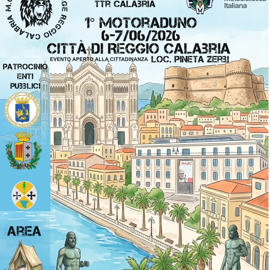 Reggio accende i motori: il 6 e 7 giugno arriva il primo Motoraduno Interregionale alla Pineta Zerbi\n