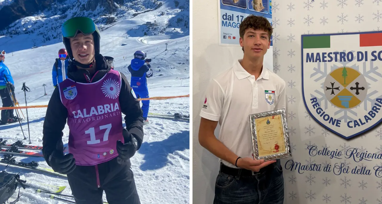 La Calabria incorona il più giovane maestro di sci alpino d’Italia: «Anche noi possiamo arrivare in vetta»\n