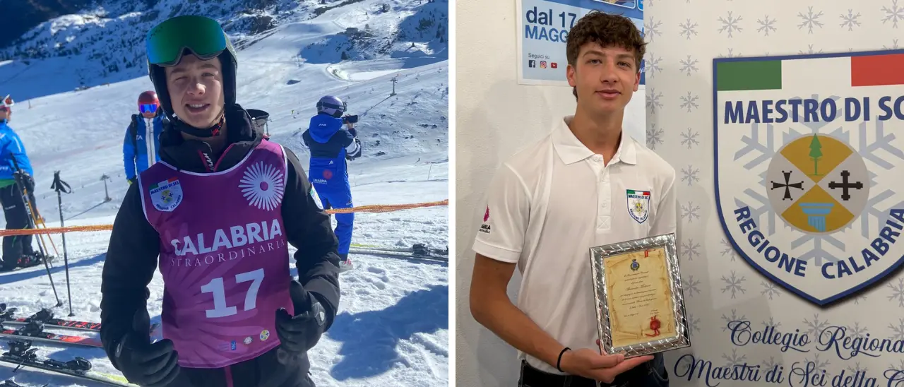 La Calabria incorona il più giovane maestro di sci alpino d’Italia: «Anche noi possiamo arrivare in vetta»\n