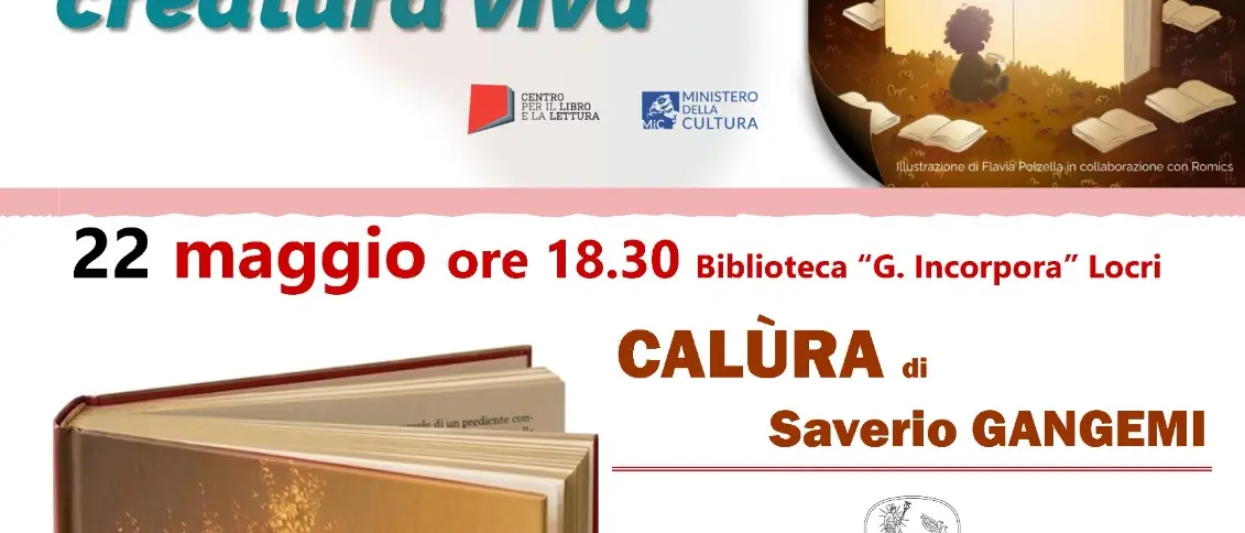 Dopo il successo a SalTo26, “Calùra” di Saverio Gangemi arriva a Locri per il Maggio dei Libri\n