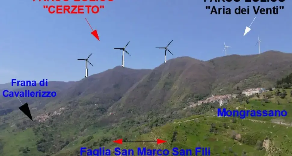 Il parco eolico Cerzeto si\u00A0ferma:\u00A0la Regione Calabria\u00A0congela il progetto da 17 milioni di euro (e 18 megawatt)\n