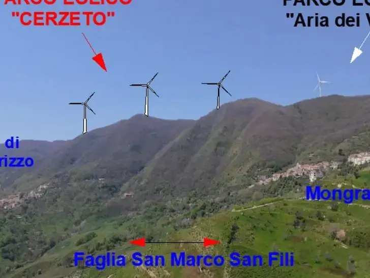Il parco eolico Cerzeto si ferma: la Regione Calabria congela il progetto da 17 milioni di euro (e 18 megawatt)