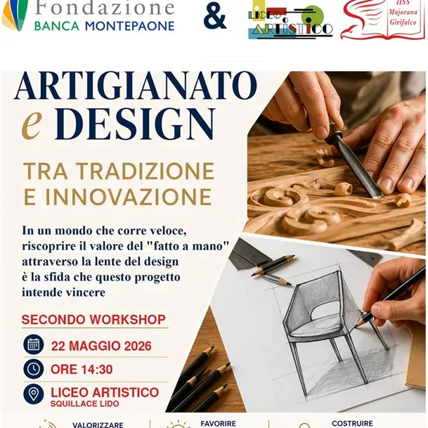 Artigianato e Design: il futuro della tradizione fa tappa al Liceo Artistico di Squillace\n