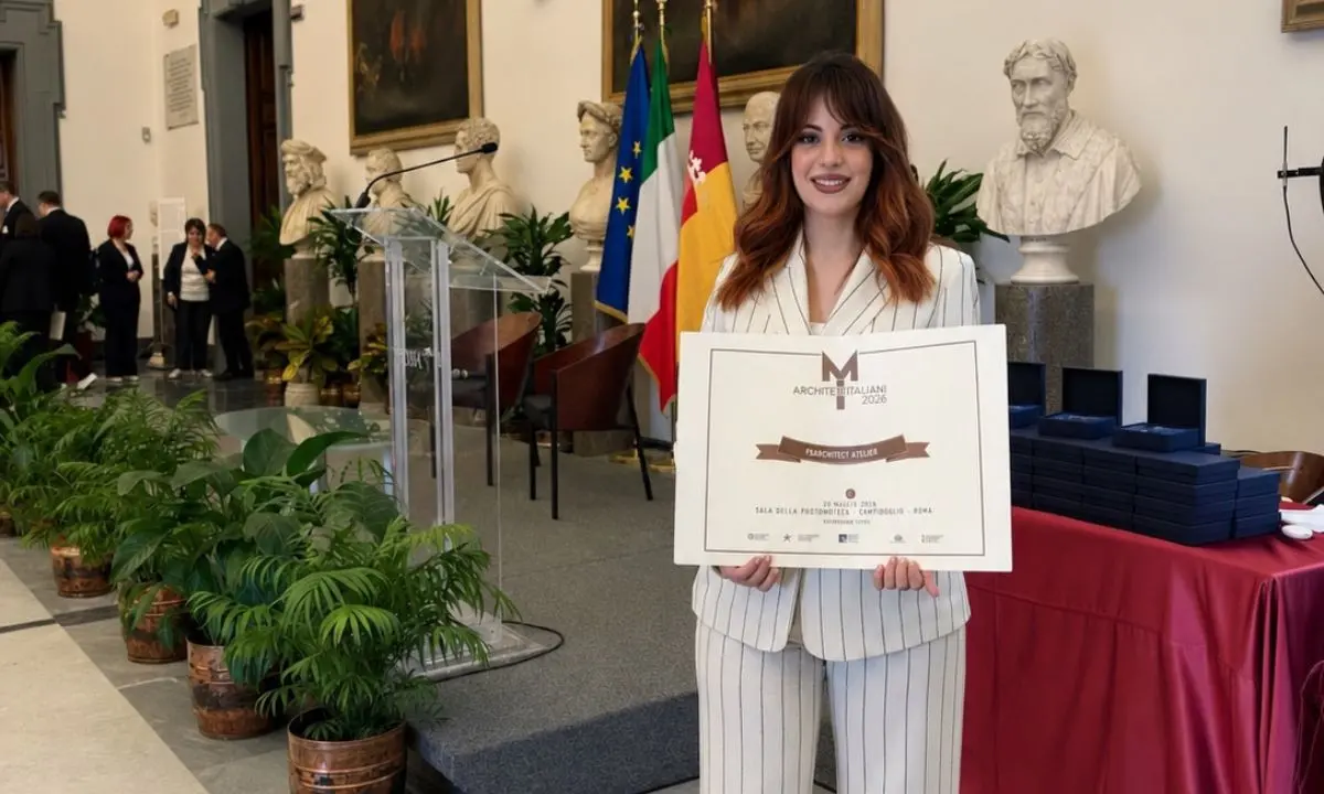 Francesca Silvestri premiata al Campidoglio, l’architettura calabrese conquista il Premio Templum 2026\n