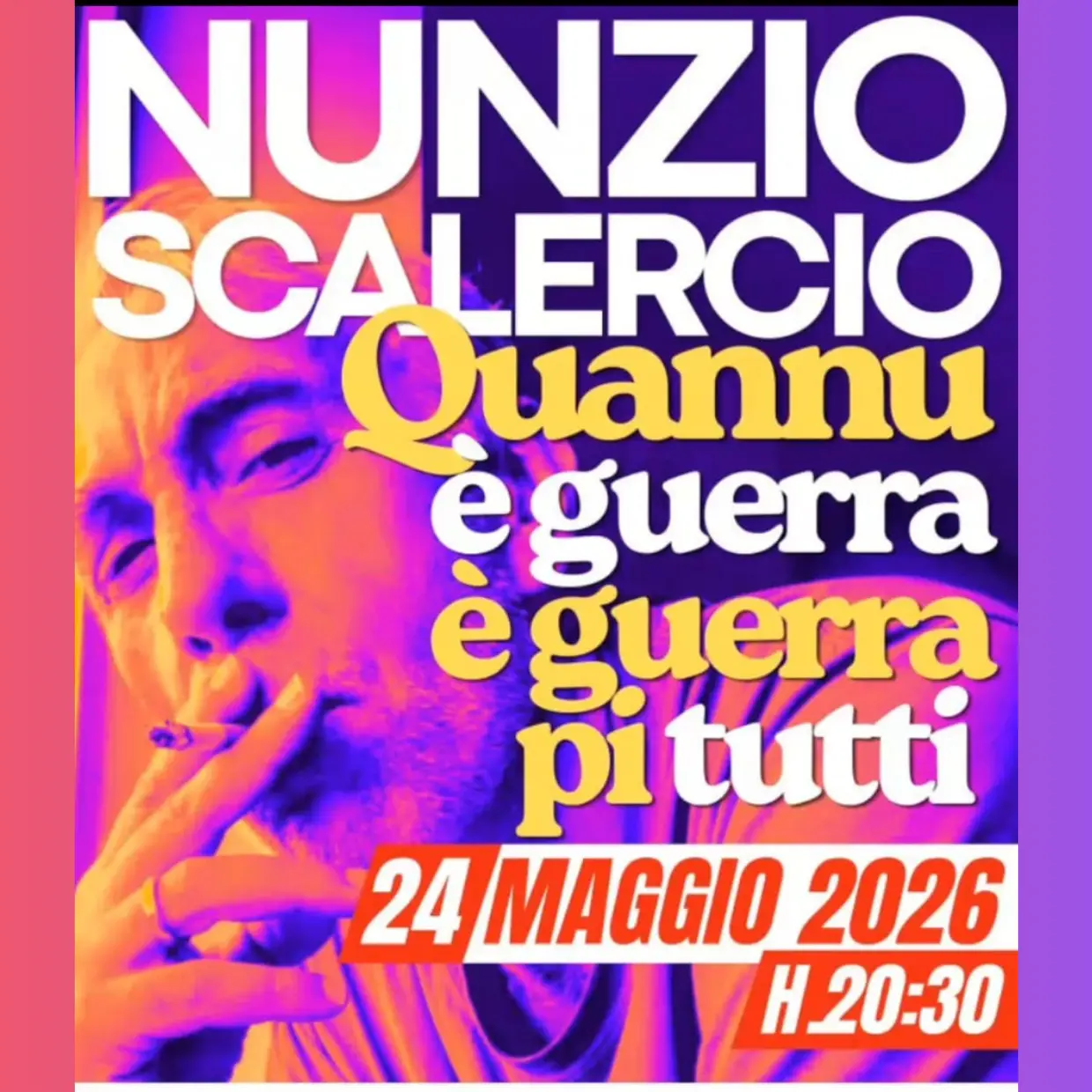 Nunzio Scalercio porta in scena le guerre quotidiane: «Siamo tutti nel mirino, tanto vale riderci su»\n