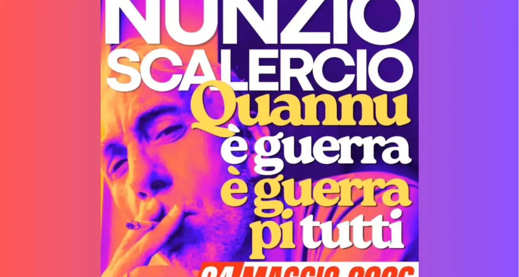 Nunzio Scalercio porta in scena le guerre quotidiane: «Siamo tutti nel mirino, tanto vale riderci su»\n