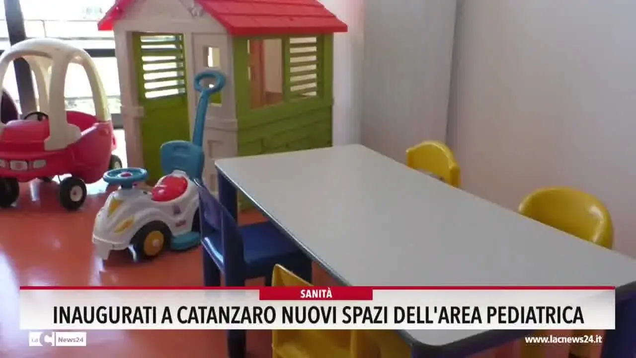 Inaugurati a Catanzaro nuovi spazi dell'area pediatrica