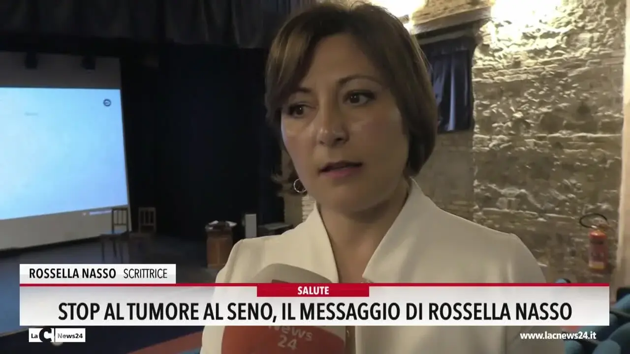 stop al tumore al seno, il messaggio di rossella nasso