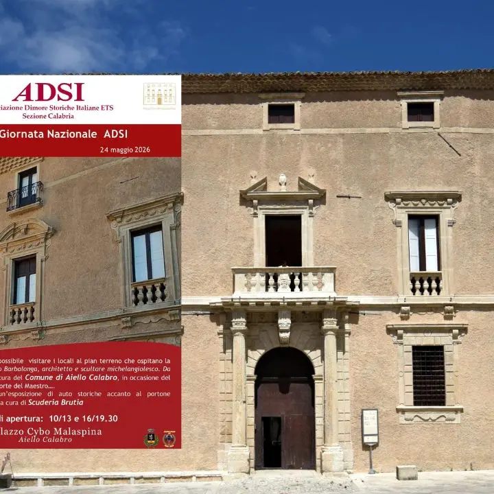 Aiello Calabro, Palazzo Cybo Malaspina apre le porte il 24 maggio per la Giornata nazionale “Dimore storiche” 2026\n