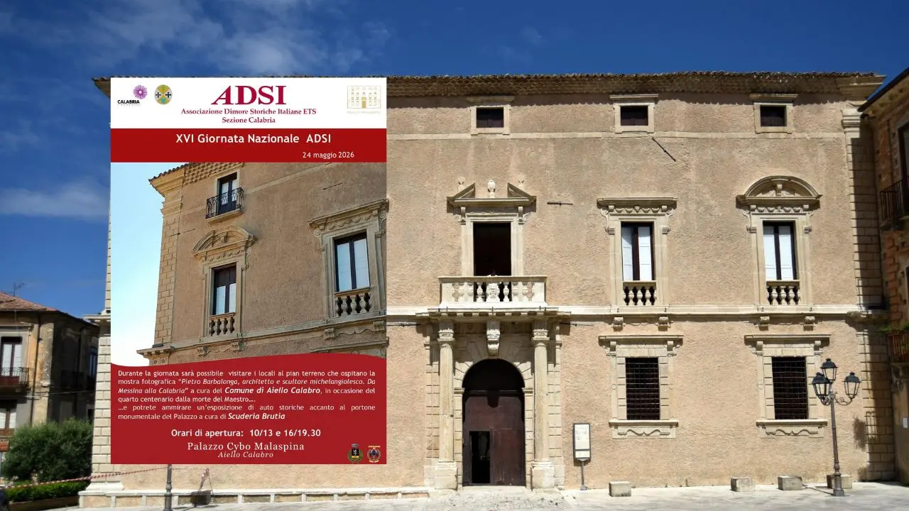 Aiello Calabro, Palazzo Cybo Malaspina apre le porte il 24 maggio per la Giornata nazionale “Dimore storiche” 2026\n