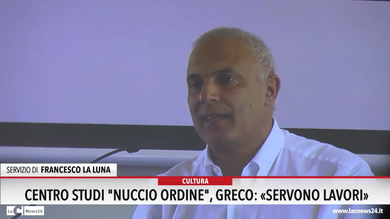 Centro studi Nuccio Ordine, Greco: «Servono lavori»