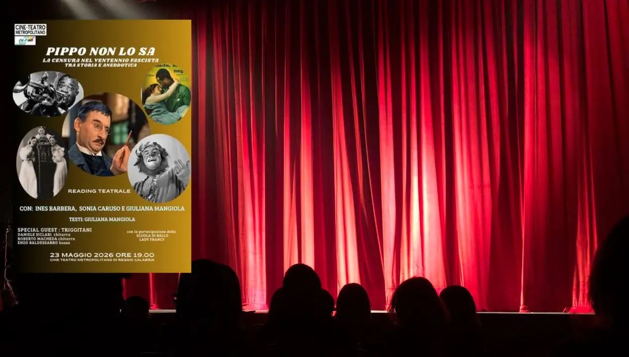 Pippo non lo sa, al Cineteatro Metropolitano di Reggio il reading teatrale racconta la censura nel ventennio fascista\n